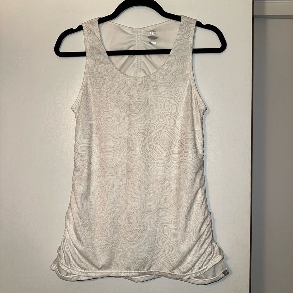 Merrell Medium Select Wick Siena Cinch Convertible Cream Pattern Womens Tank EUC